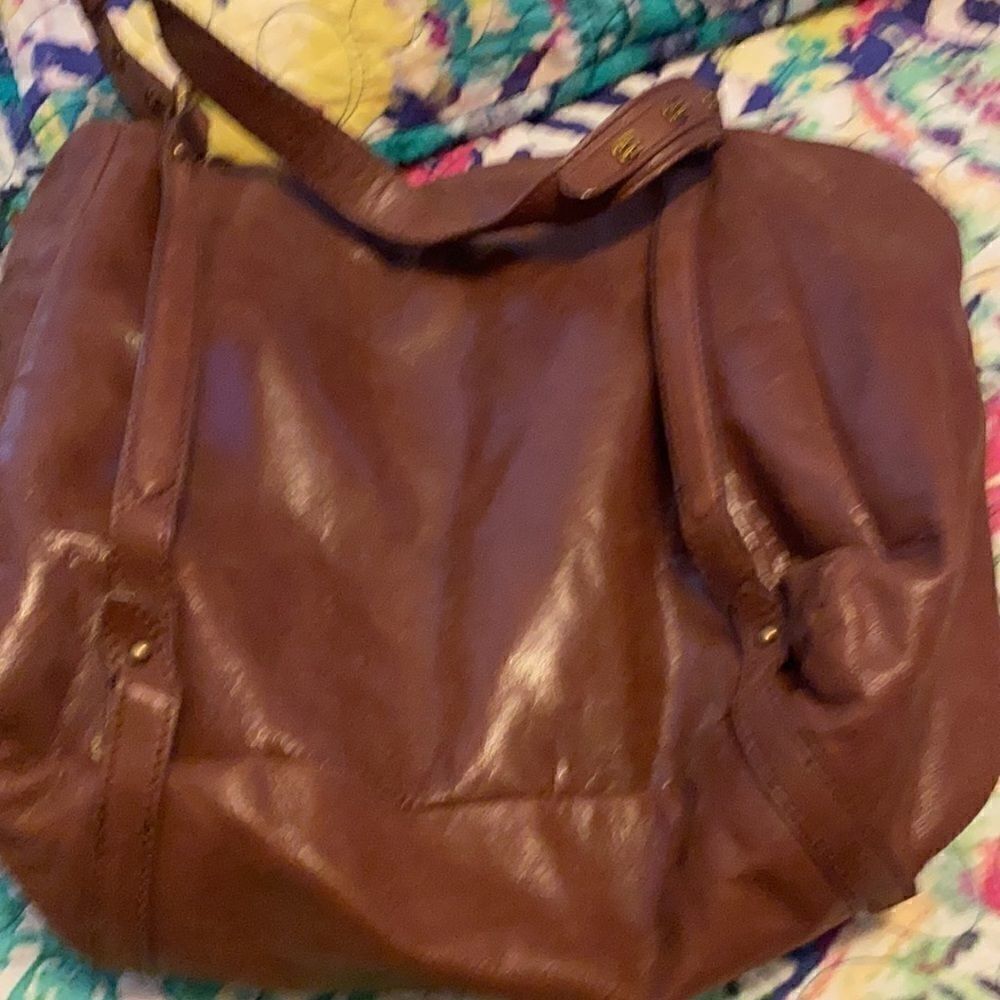 Brown leather bag    - Picture 4 of 14